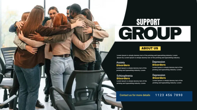 Support Group Ad Template | PosterMyWall
