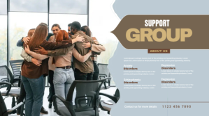 Support Group Ad YouTube-miniature template