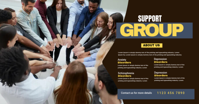 Support Group Ad Template | PosterMyWall