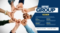 Support Group Ad Photo de couverture de chaîne YouTube template