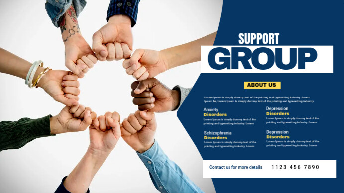 Support Group Ad Template | PosterMyWall