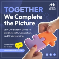 Support Group Community Instagram Post template
