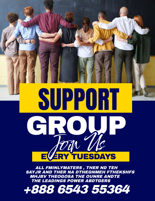 Copy of support group | PosterMyWall