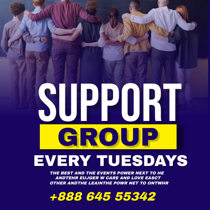 Copy of support group | PosterMyWall