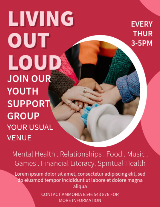 Support Group Template | PosterMyWall