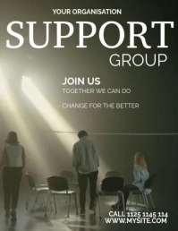 support group 传单(美国信函) template