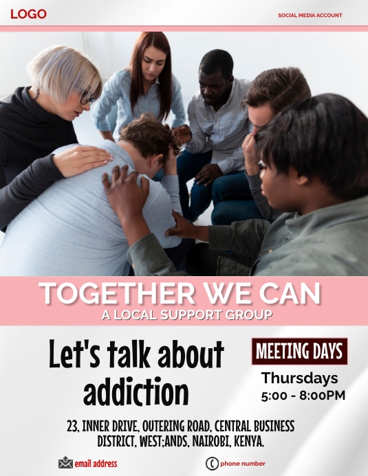 Copy of support group | PosterMyWall