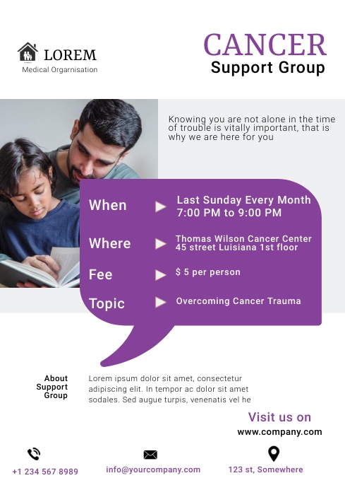 Support Group Template | PosterMyWall