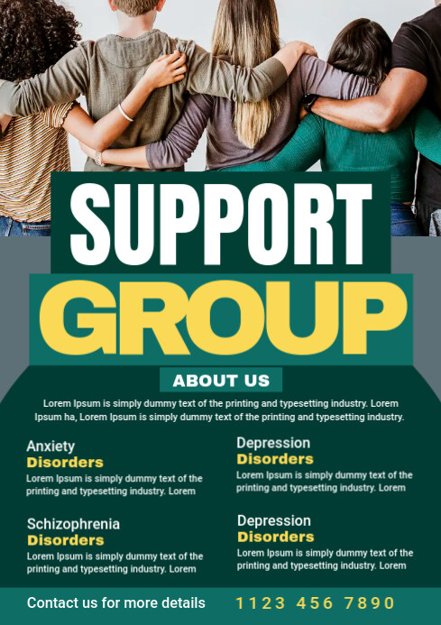 Support Group Flyer Template | PosterMyWall