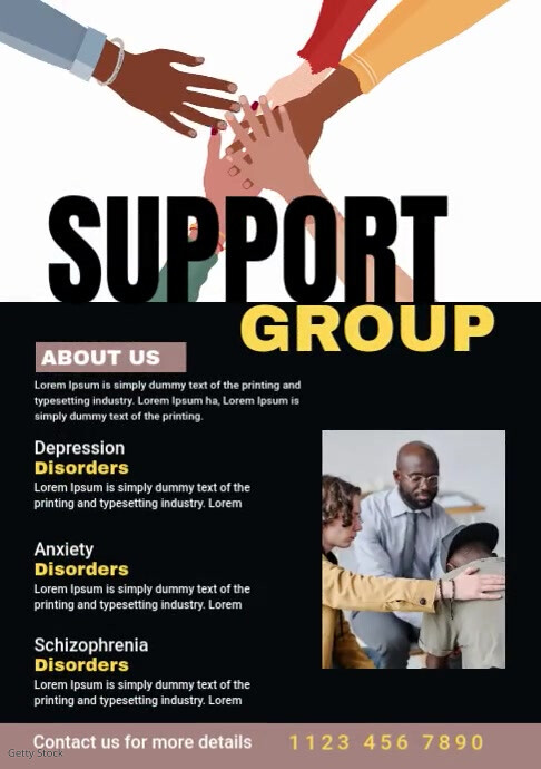 Plantilla de Support Group Flyer | PosterMyWall