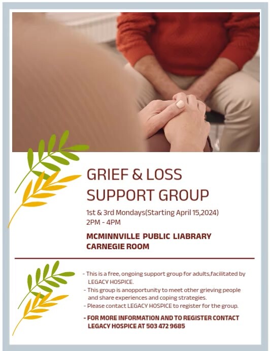 SUPPORT GROUP FLYER DESIGN Template PosterMyWall