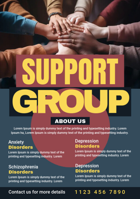 Support Group Flyer Template | PosterMyWall