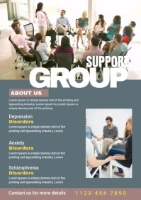 Support Group Flyer A1 template