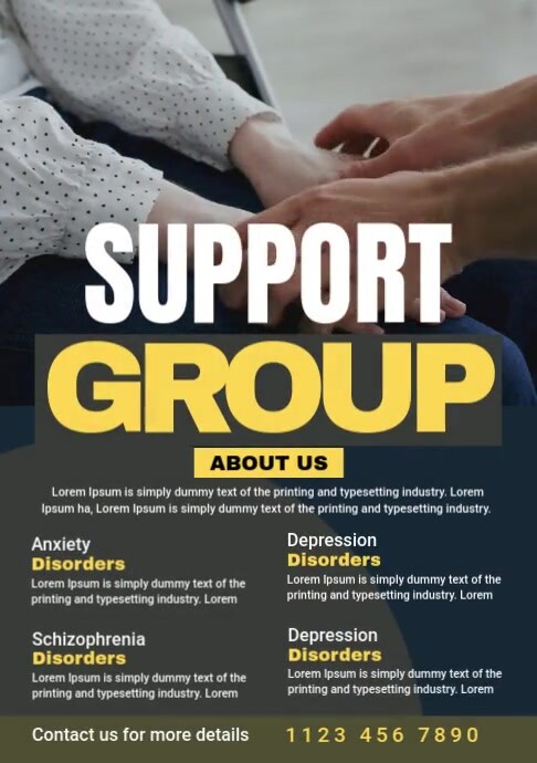 Support Group Flyer Template | PosterMyWall