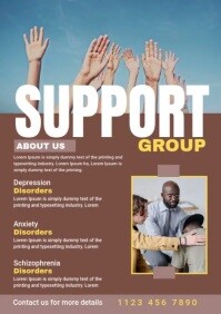 Support Group Flyer Template | PosterMyWall