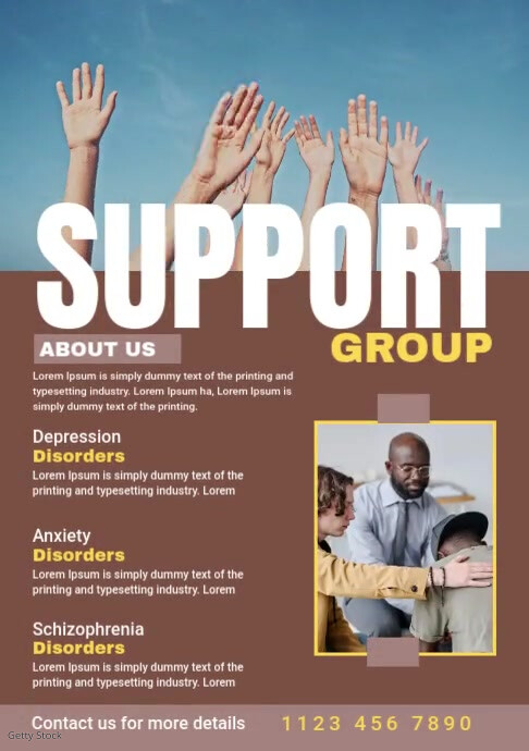 Plantilla de Support Group Flyer | PosterMyWall
