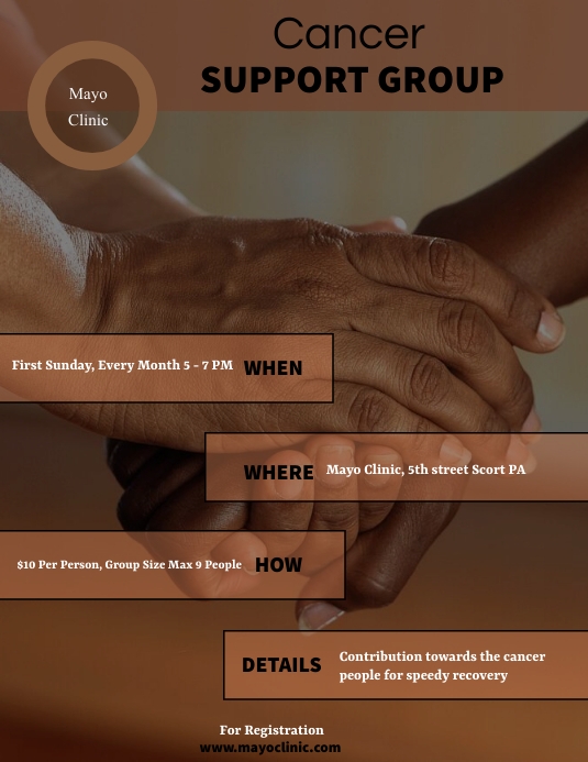 Support Group Flyer Template | PosterMyWall