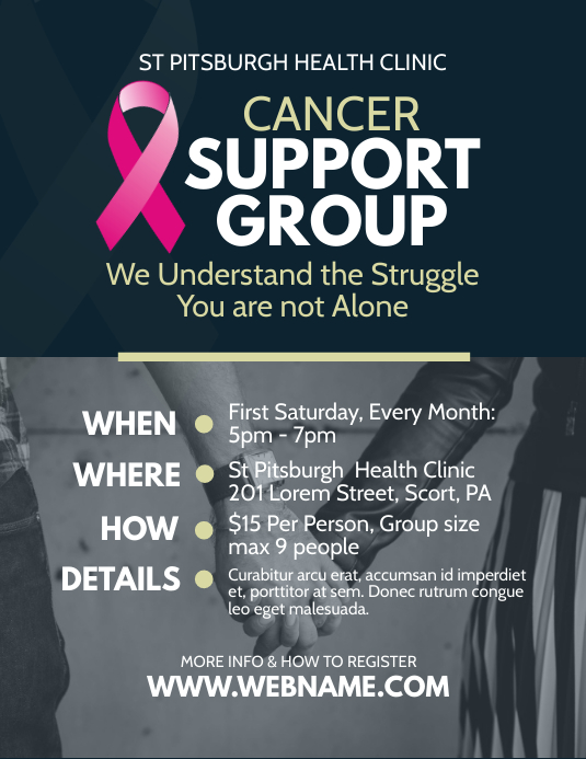 Support Group Flyer Template PosterMyWall