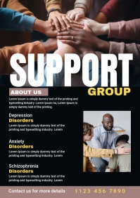 Support Group Flyer A3 template