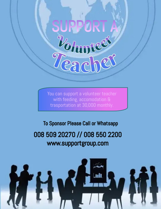 SUPPORT GROUP FLYER DESIGN template