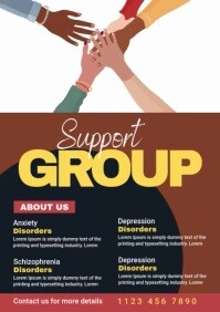 Support Group Flyer Template | PosterMyWall