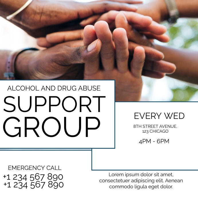 support group flyer Template | PosterMyWall