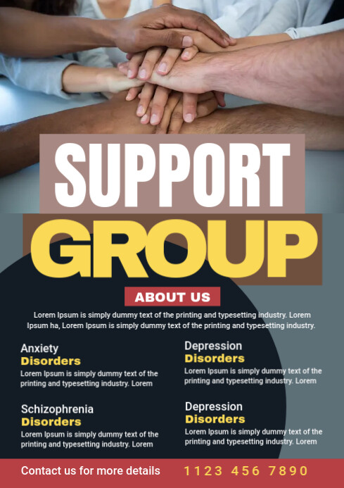 Support Group Flyer Template | PosterMyWall