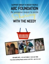 SUPPORT GROUP FLYER DESIGN template