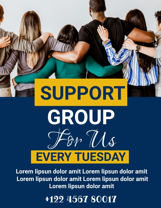 Support group flyer template PosterMyWall