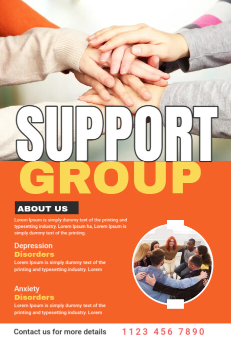 Support Group Poster Template | PosterMyWall