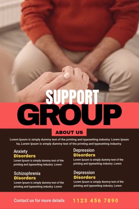 Plantilla de Support Group Poster | PosterMyWall