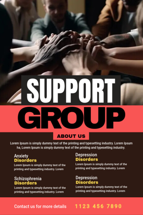 Support Group Poster Template | PosterMyWall