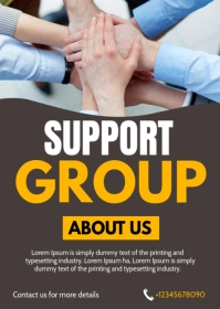 support group template A6