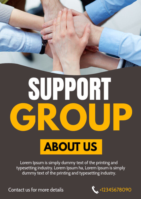 support group template | PosterMyWall
