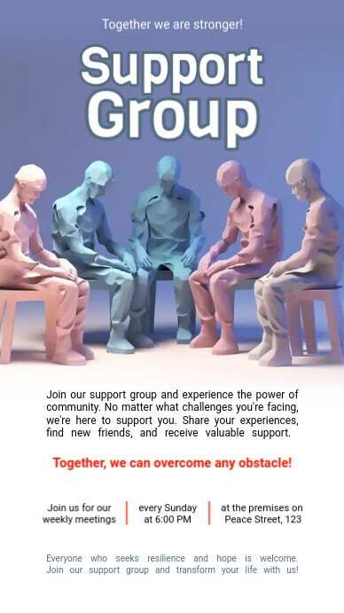 Copy of Support Group Template | PosterMyWall
