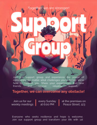 SUPPORT GROUP Template | PosterMyWall