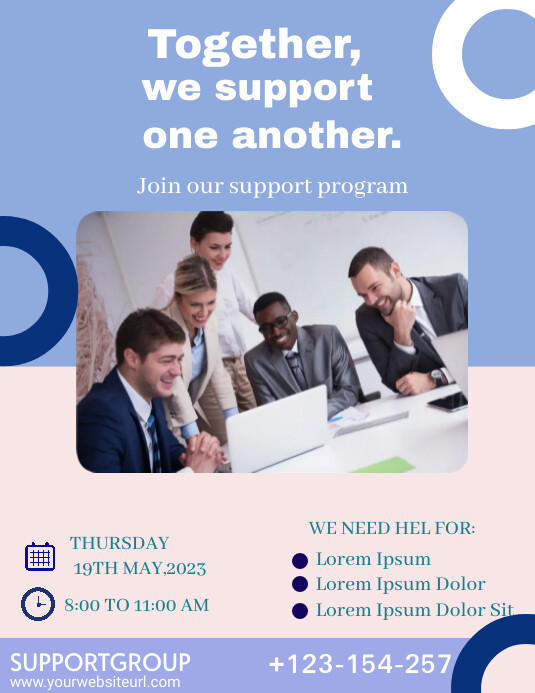 Copy of SUPPORT GROUP TEMPLATES DESIGN | PosterMyWall