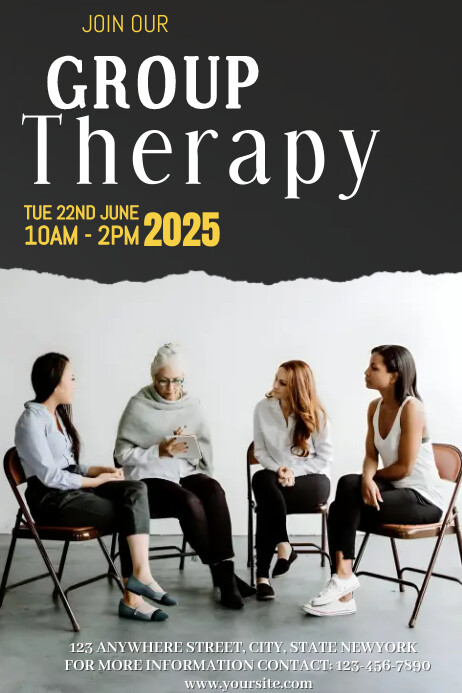 Support group therapy flyer Template | PosterMyWall