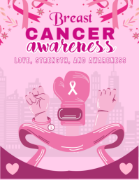 Support the Fighters, Admire the Survivors Flyer (US Letter) template