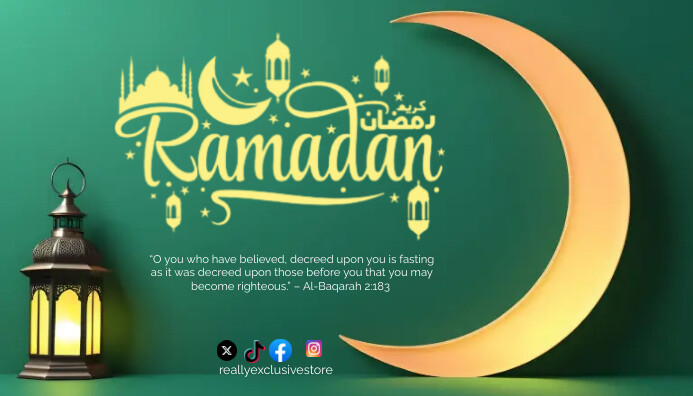 Suratul Al-Baqarah 2:183 Blog Header template