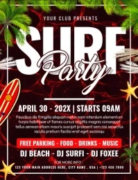 Surf Party Flyer (US-Letter) template