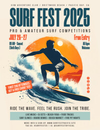 Surf Summer Event Flyer template