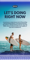 Surfing Ads Roll Up na Banner 3' × 6' template