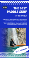 Surfing Ads Roll Up na Banner 3' × 6' template