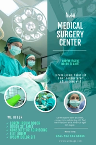 Surgery Hospital Doctor Flyer Template Плакат