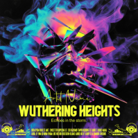 Surreal Distorted Face Glitch Album Cover Template - Hyperpop Abstract Neon Art 2026 Trends