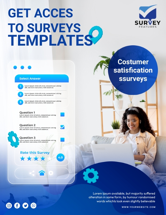 Copy of Surveys Ads | PosterMyWall