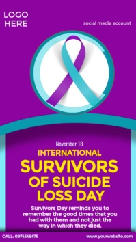 International Survivors of Suicide Loss Day Instagram Story template