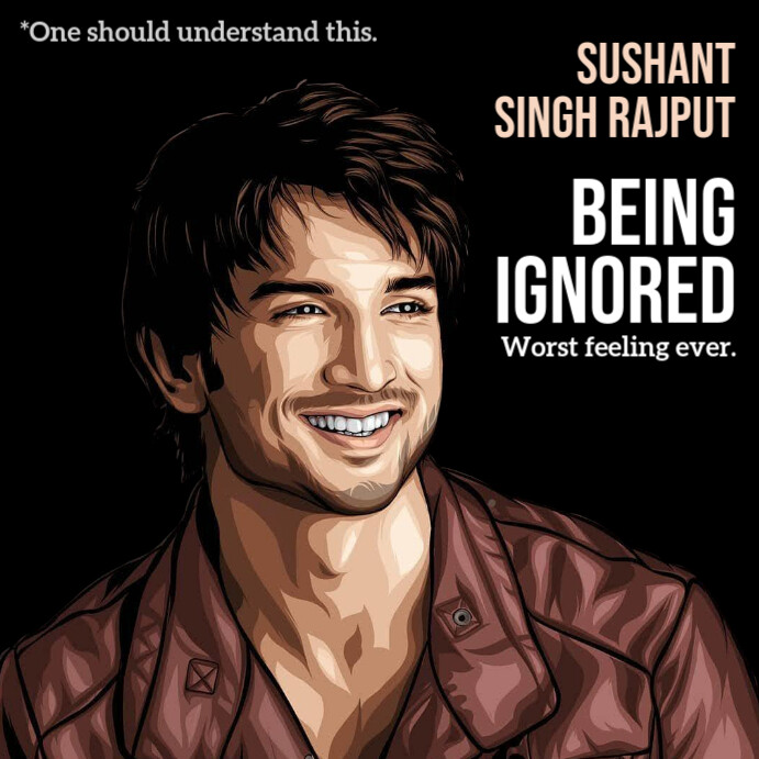Sushant Singh Rajput Template | PosterMyWall
