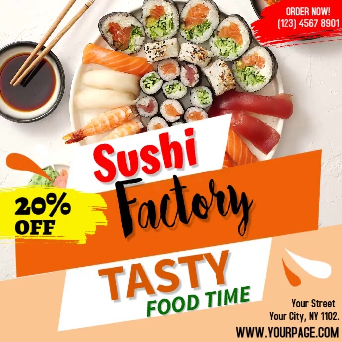 SUSHI Template | PosterMyWall